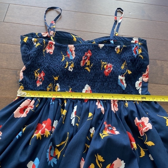 Band of gypsies - summer blue dress with flowers design - size medium - Picture 14 of 16